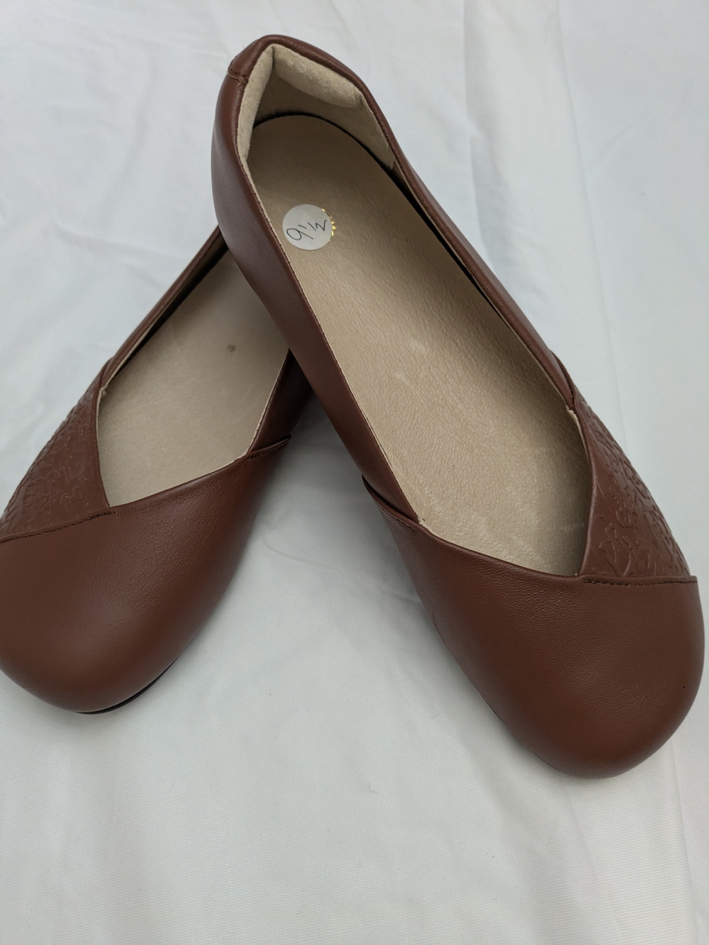 Mio Women's Brown Slip-On Ballet Flats